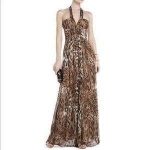 BCBG Stunning and Sexy Animal Print Long Dress 🐆